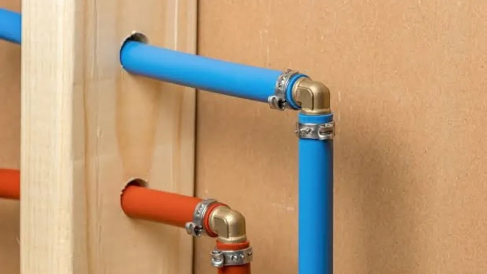 New PEX piping runs and manifold in an open wall, Repiping and Whole-Home Pipe Replacement in Downey, CA