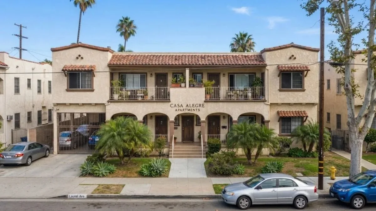 Multi-family apartment building exterior in South Gate, CA