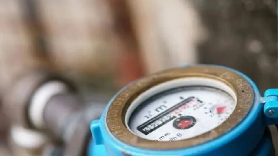 Close-up of a water meter where the service line begins, Water Line Repair in Downey, CA